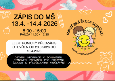 ZÁPIS PRO ŠKOLNÍ ROK 2026/2027 - Z�pis M� Slun��ko.pn